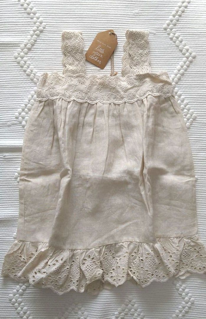 新品⑅* little cotton clothes リネンワンピース ⑅*