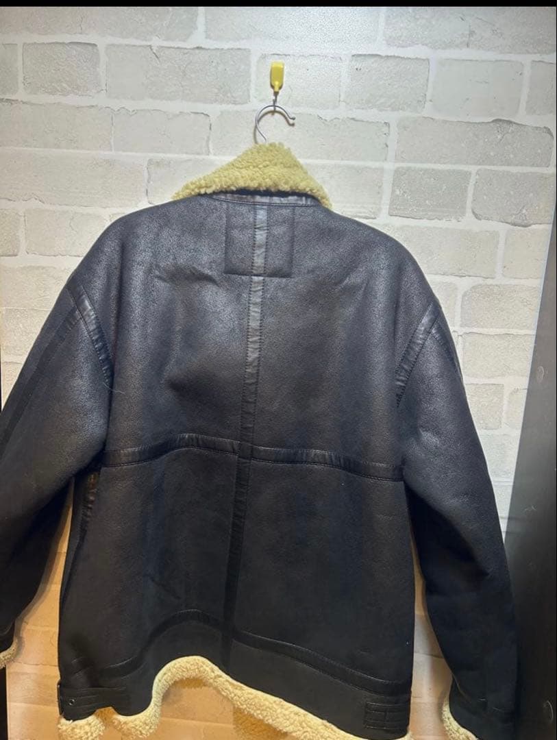 【即日発送】B-3 レザームートンフライトジャケット/ALPHA