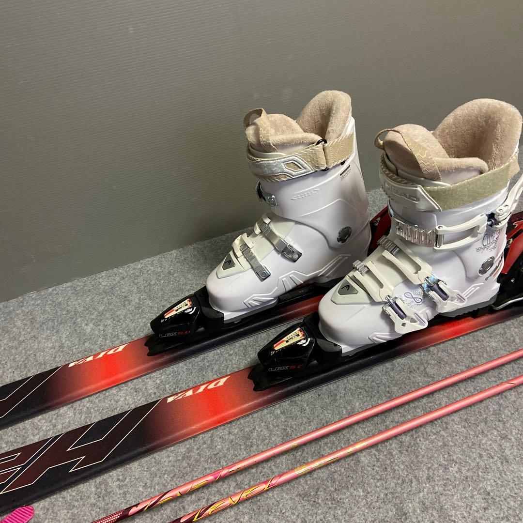 ★メンテナンス済　大人スキーセット　板152cm ブーツ24~24.5cm