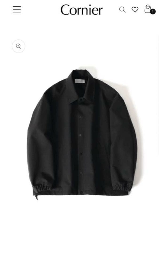 コルニエ　Cornier ウールキャンバス　コーチジャケット