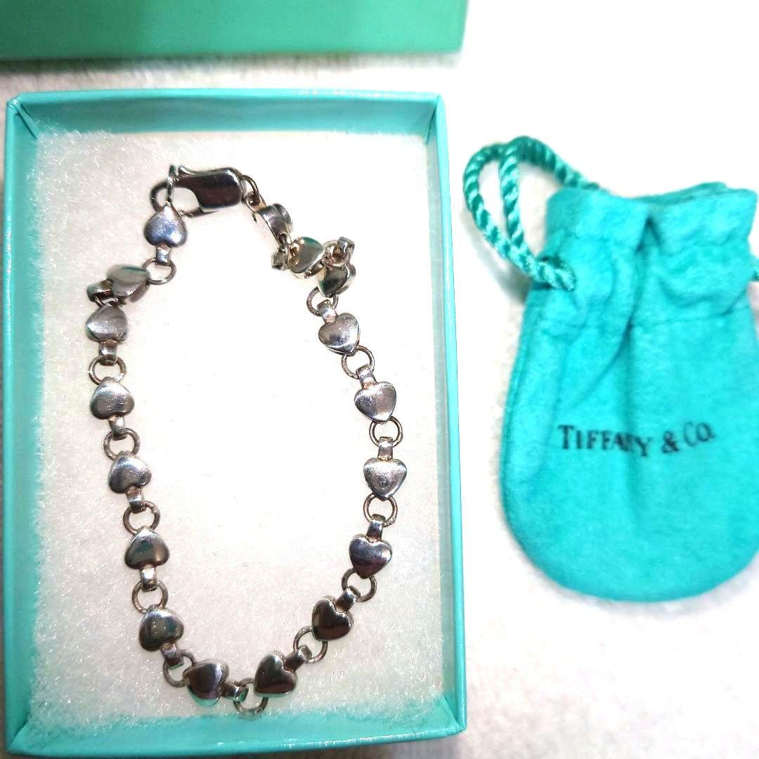 【美品】TIFFANY　ハートブレスレット