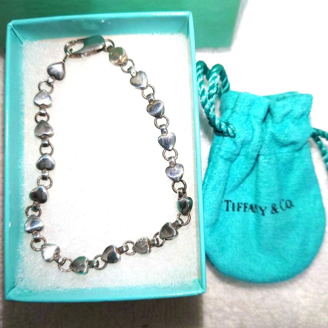 【美品】TIFFANY　ハートブレスレット