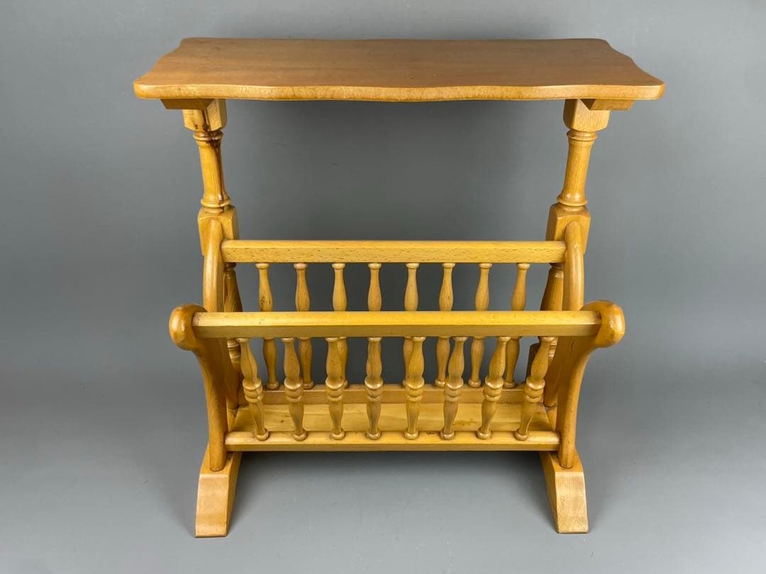 イタリア高級家具ブランド Demain 木製 スリッパラック キャビネット 花台