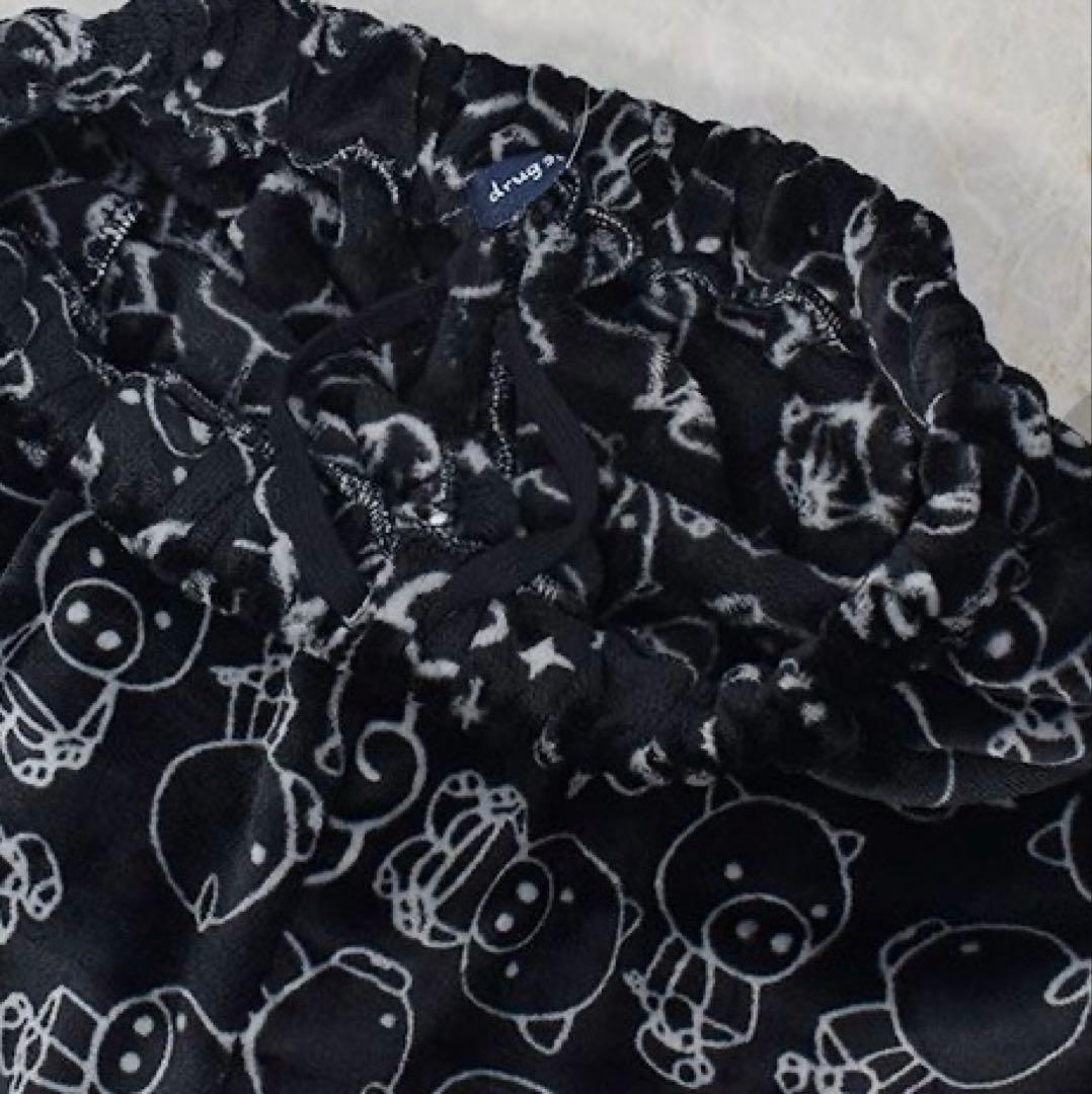 《新品》drug store's スタンディ総柄 フリースルームウェア2点セット