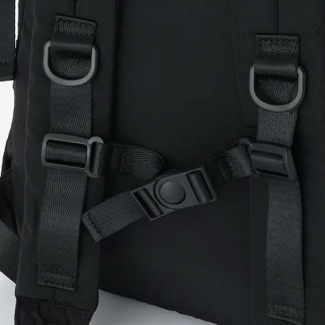 メゾピアノ ハートポーチ付　ロゴリボン　ナイロンリュック　大