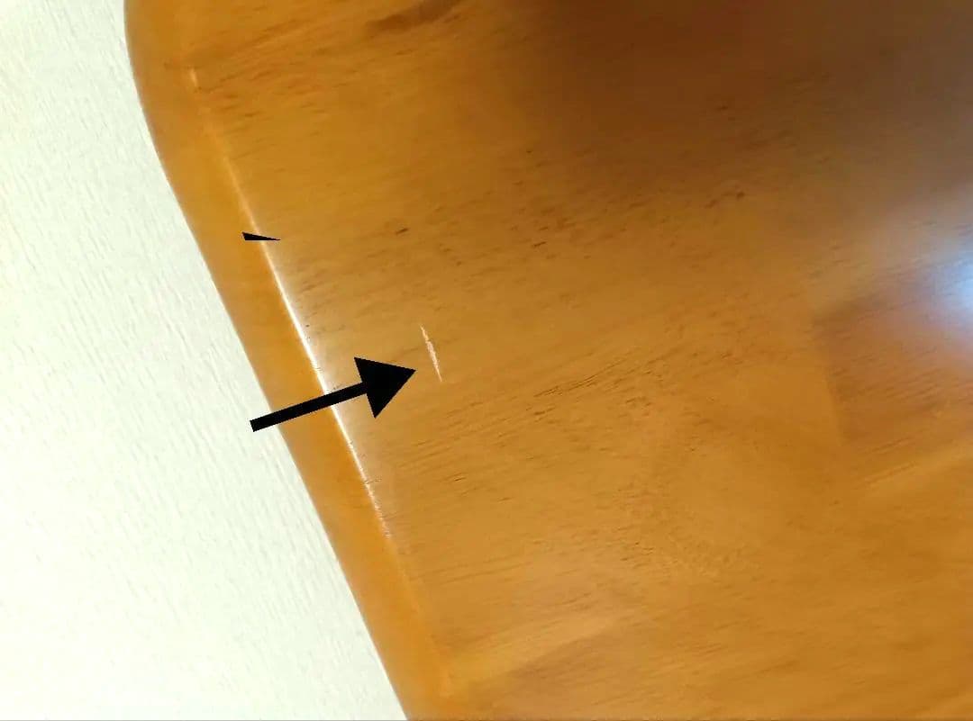 座卓120×75×高32cm折畳み　天然木ラッカー塗装ライトブラウン　使用2度