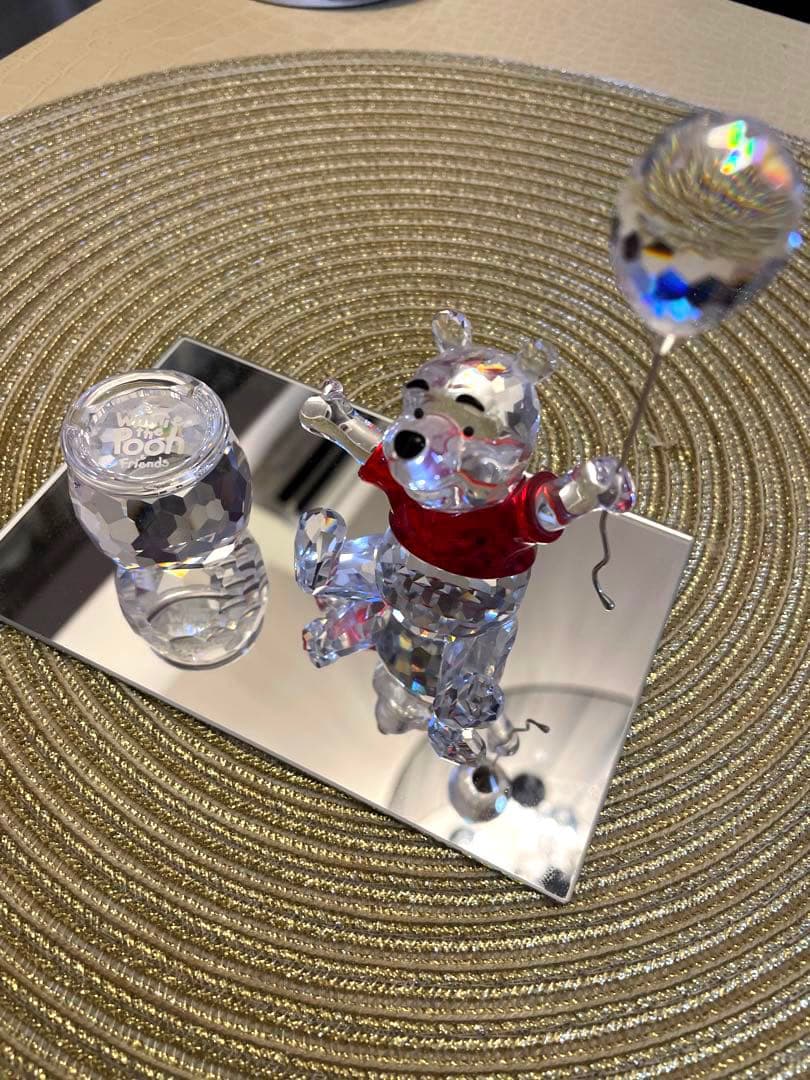 早い者勝ち！スワロフスキー⭐︎希少⭐︎ くまのプーさん&タイトルプレートセット