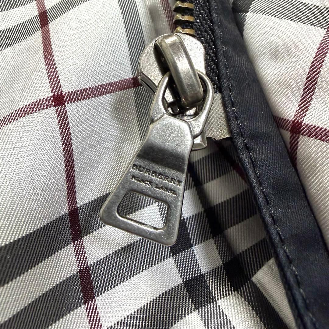 バーバリーブラックレーベル トレンチ ステンカラー ノバチェック ブラック L