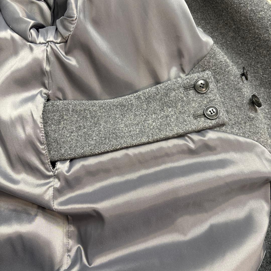 「冬のお出かけも私らしく」3WAYアレンジ襟のかろやかチェスターコート　グレー