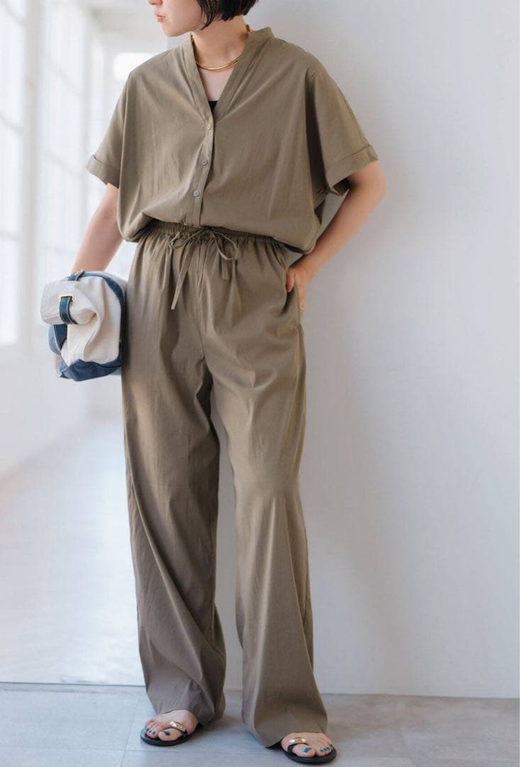 スピックアンドスパン 25SS フィブリルオールインワン つなぎ