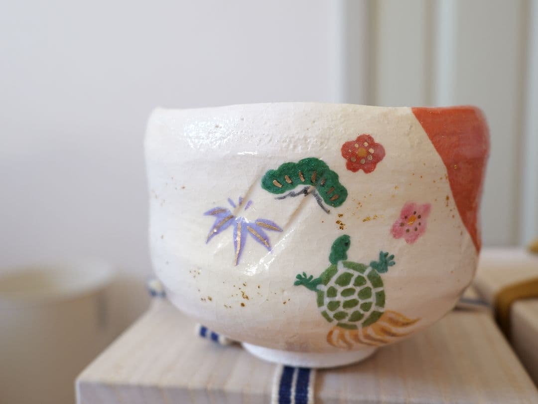 matcha chawan 抹茶茶碗　楽入り