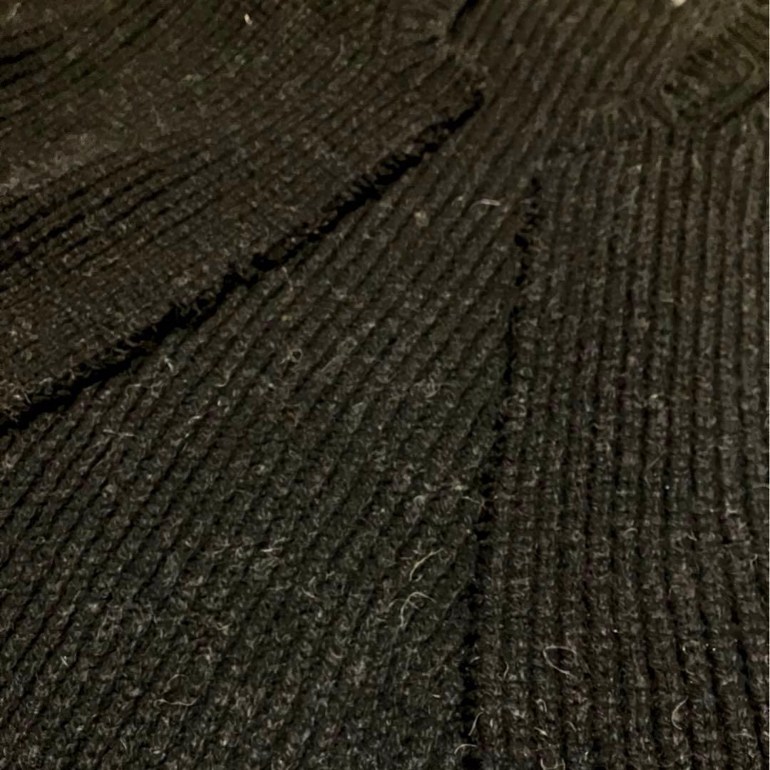 コムデギャルソンオム カーディガン 畦編み カニエ ・ウエスト 裁断加工 縮絨