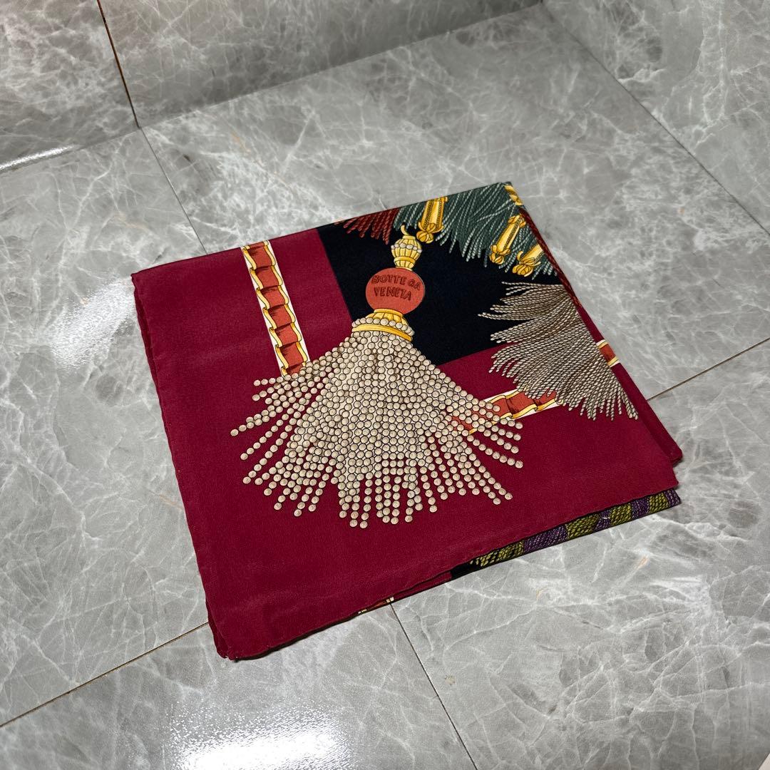 【美品】Bottega Venetaスカーフ　総柄　ボッテガヴェネタ