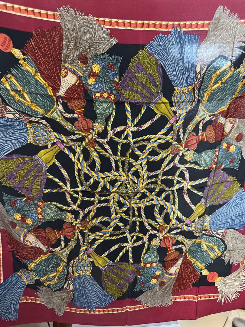 【美品】Bottega Venetaスカーフ　総柄　ボッテガヴェネタ