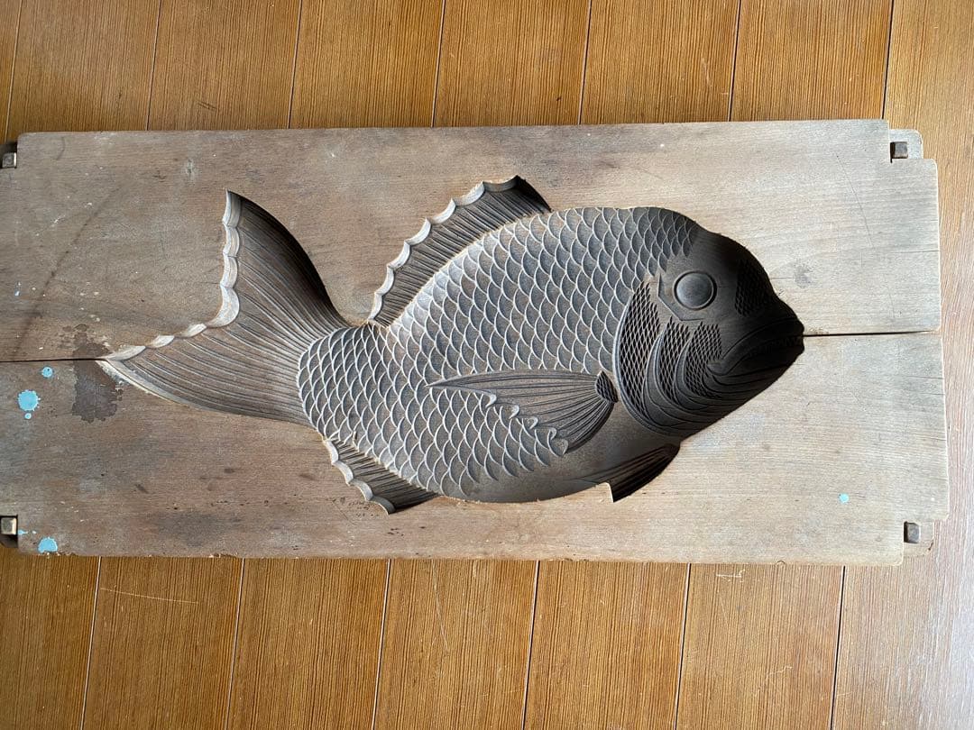 木型　和菓子　 鯛　大サイズ　練り切り　かまぼこ　骨董　ビンテージ