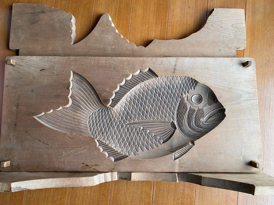 木型　和菓子　 鯛　大サイズ　練り切り　かまぼこ　骨董　ビンテージ