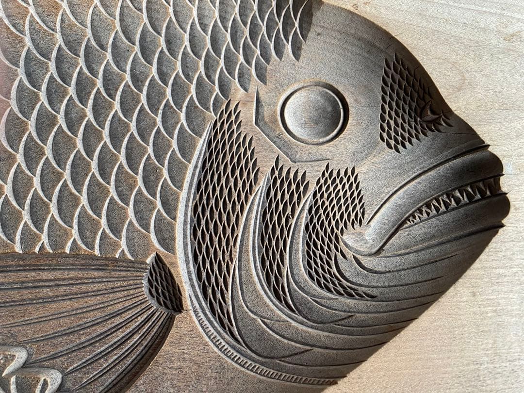 木型　和菓子　 鯛　大サイズ　練り切り　かまぼこ　骨董　ビンテージ