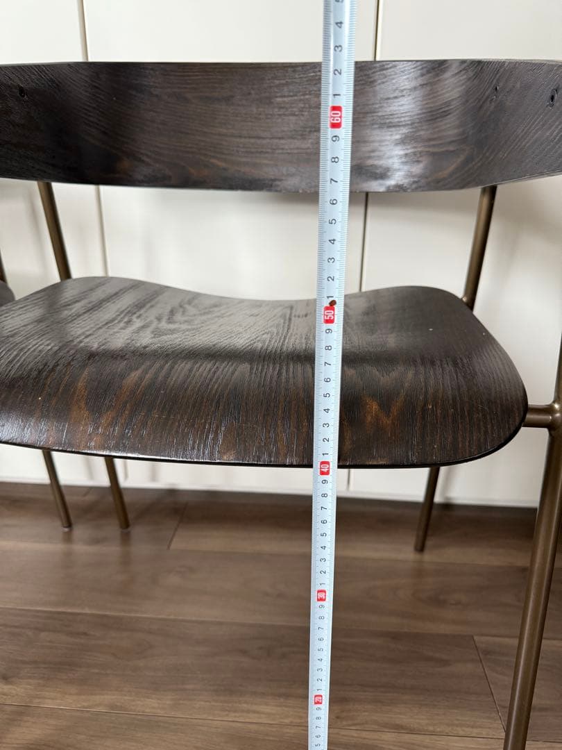 ダークブラウン ダイニングチェア 二脚セット ⚠️直接取引限定