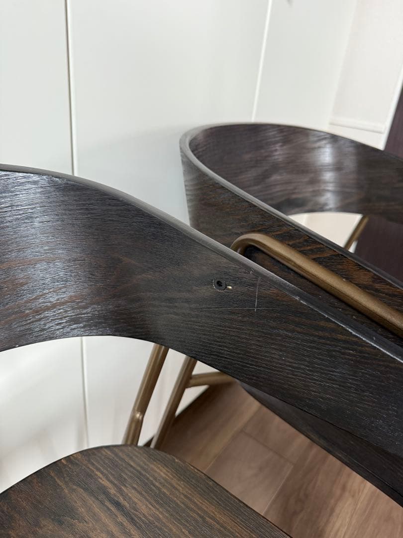 ダークブラウン ダイニングチェア 二脚セット ⚠️直接取引限定