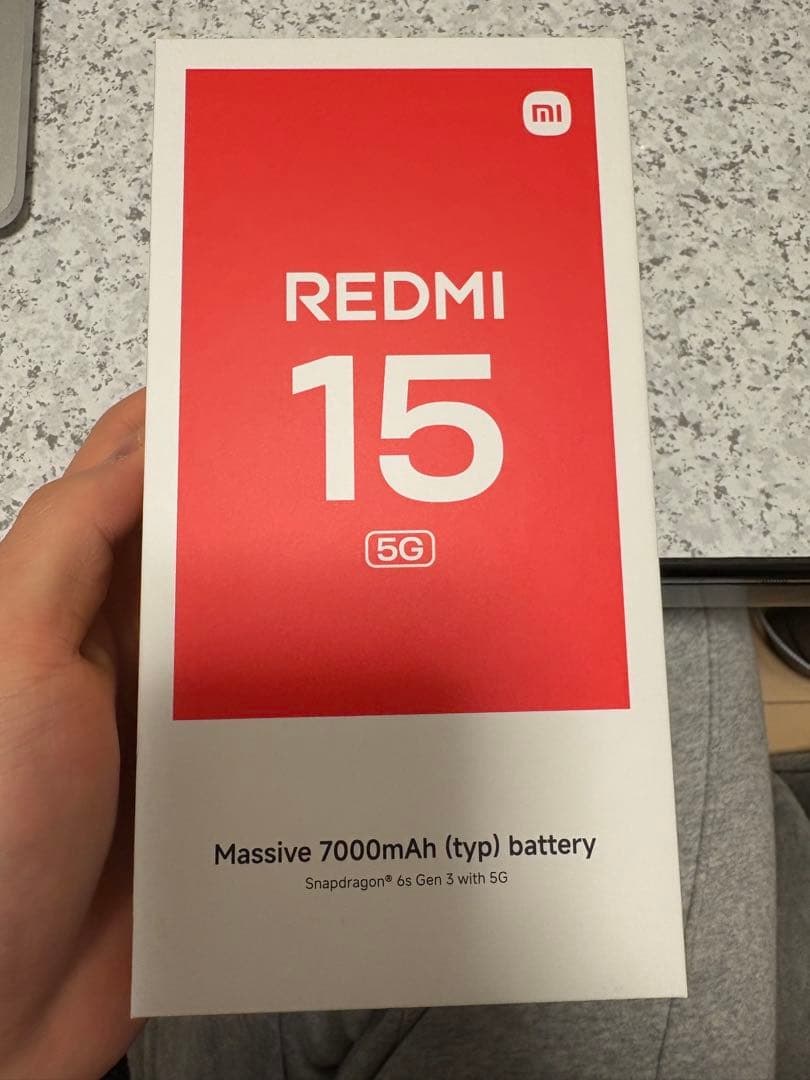 未使用　REDMI 15 5G ソフトバンク版リップルグリーン4GB/128GB