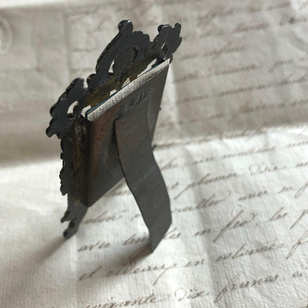 フランスアンティークミニフォトフレーム　1800年代後半　19世紀　写真立て