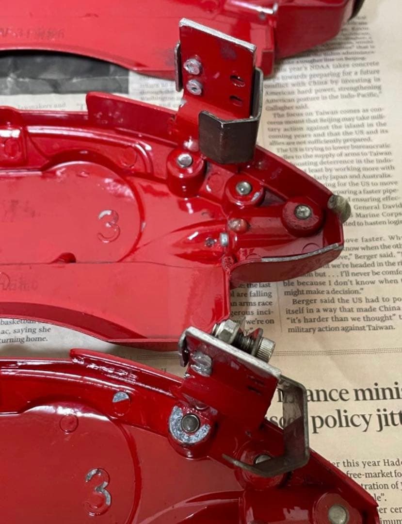 アルファード 30系 ロゴ入り キャリパーカバー レッド 前後一式セット