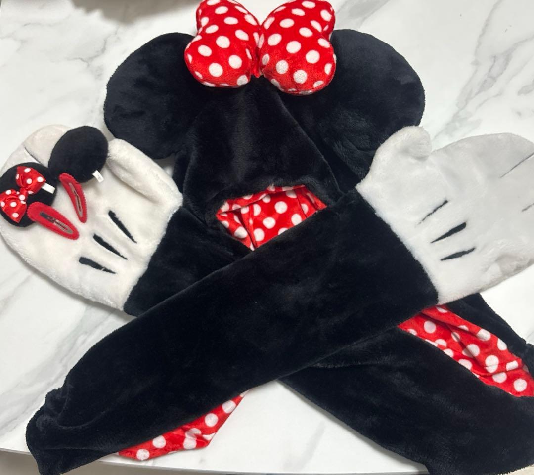 ミニー ファンキャップ マフラー ヘアピン セット