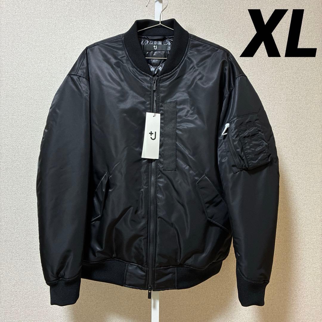 【XL】 UNIQLO ハイブリッドダウンオーバーサイズ MA-1 ブラック