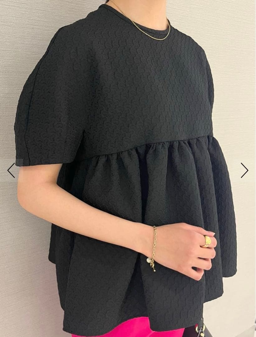 美品Ballsey ペイズリーマトラッセ ペプラムブラウス