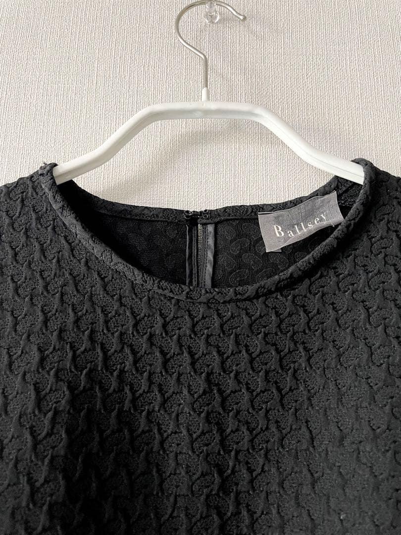 美品Ballsey ペイズリーマトラッセ ペプラムブラウス