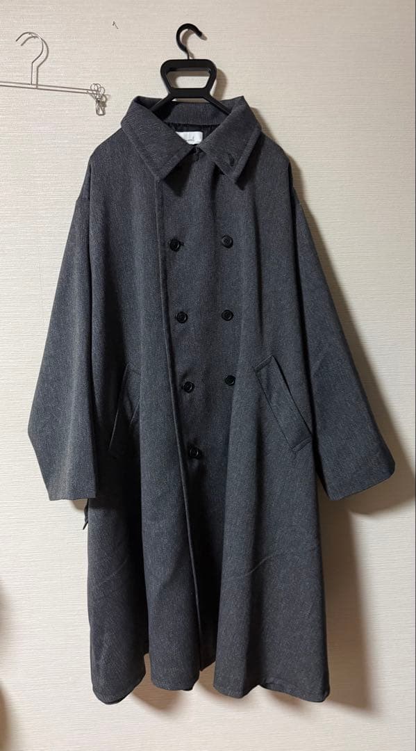 soerte オーバーサイズダブルブレスト スタンドカラーコート サイズ2
