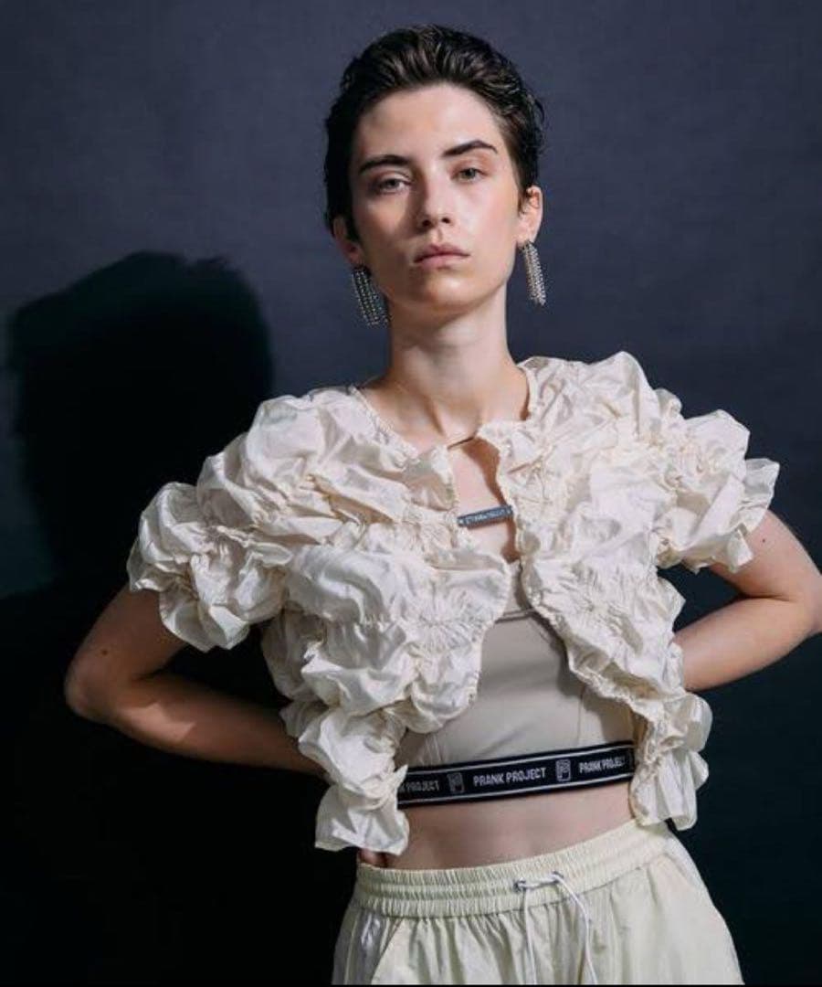 トップス PRANK PROJECT Wrung PleatsTwo-wayTop