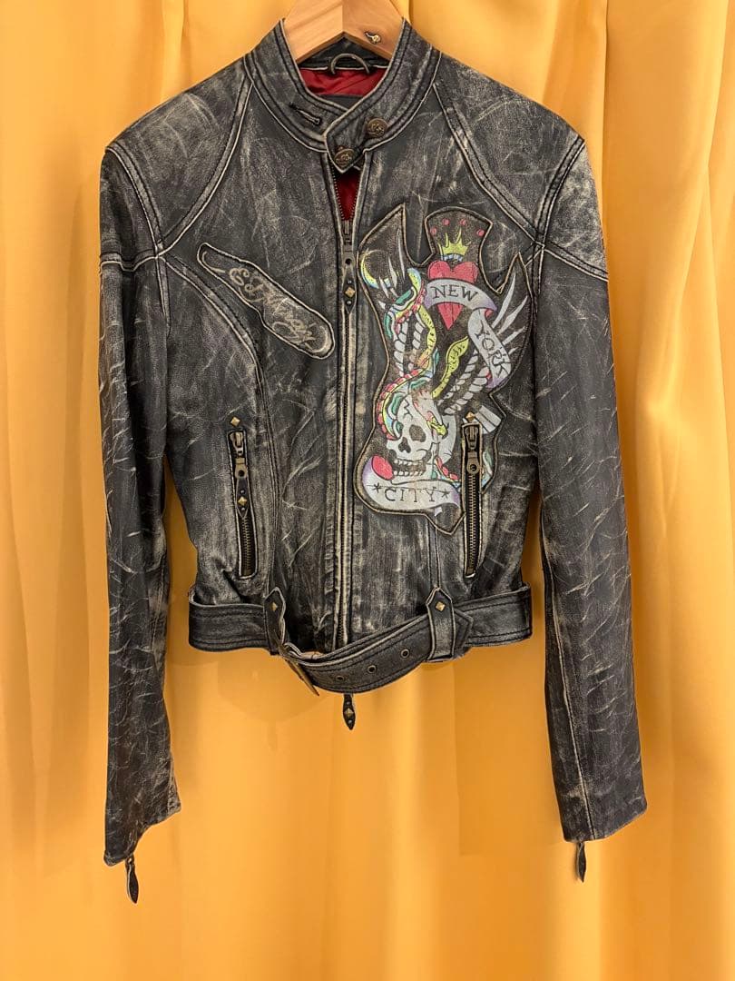 Ed Hardy レザージャケット Mサイズ