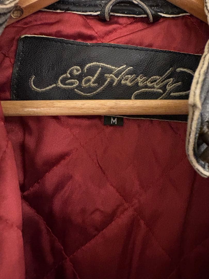 Ed Hardy レザージャケット Mサイズ