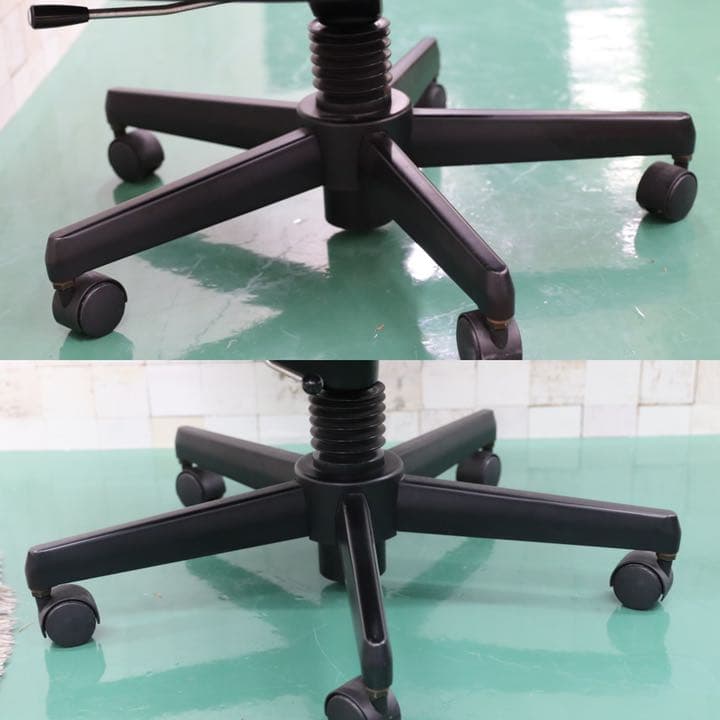 GMFK12C○karimoku / カリモク 書斎椅子 黒 本革 デスクチェア