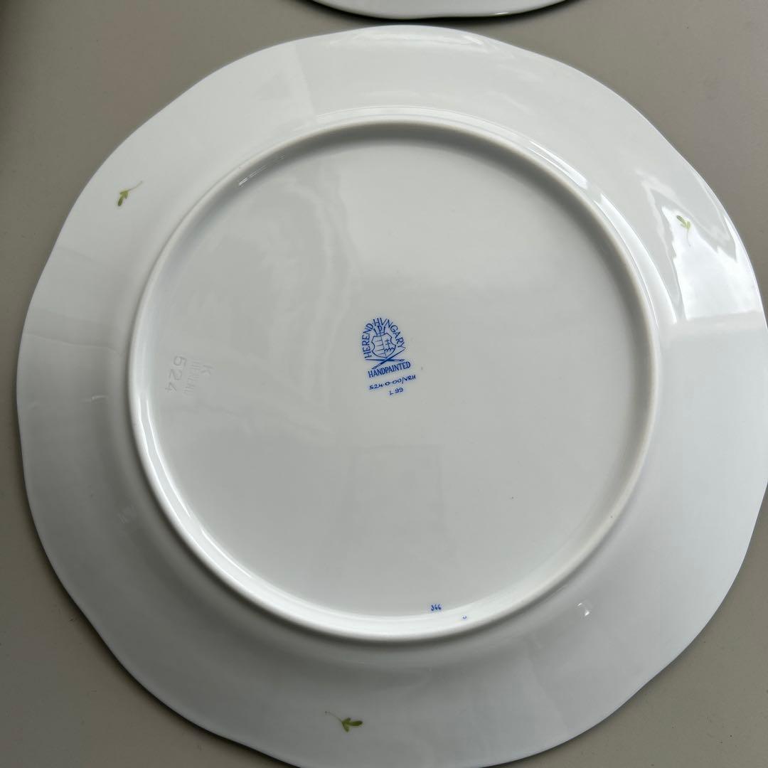 ヘレンド ウィーンの薔薇 25cm ディナープレート 524 VRH 6枚