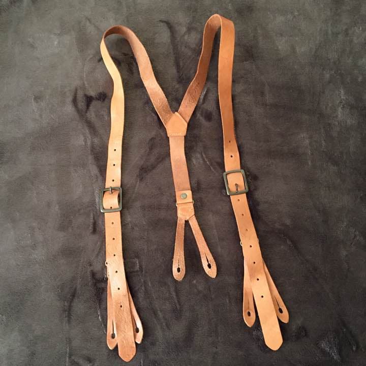 ネストローブ レザーサスペンダー