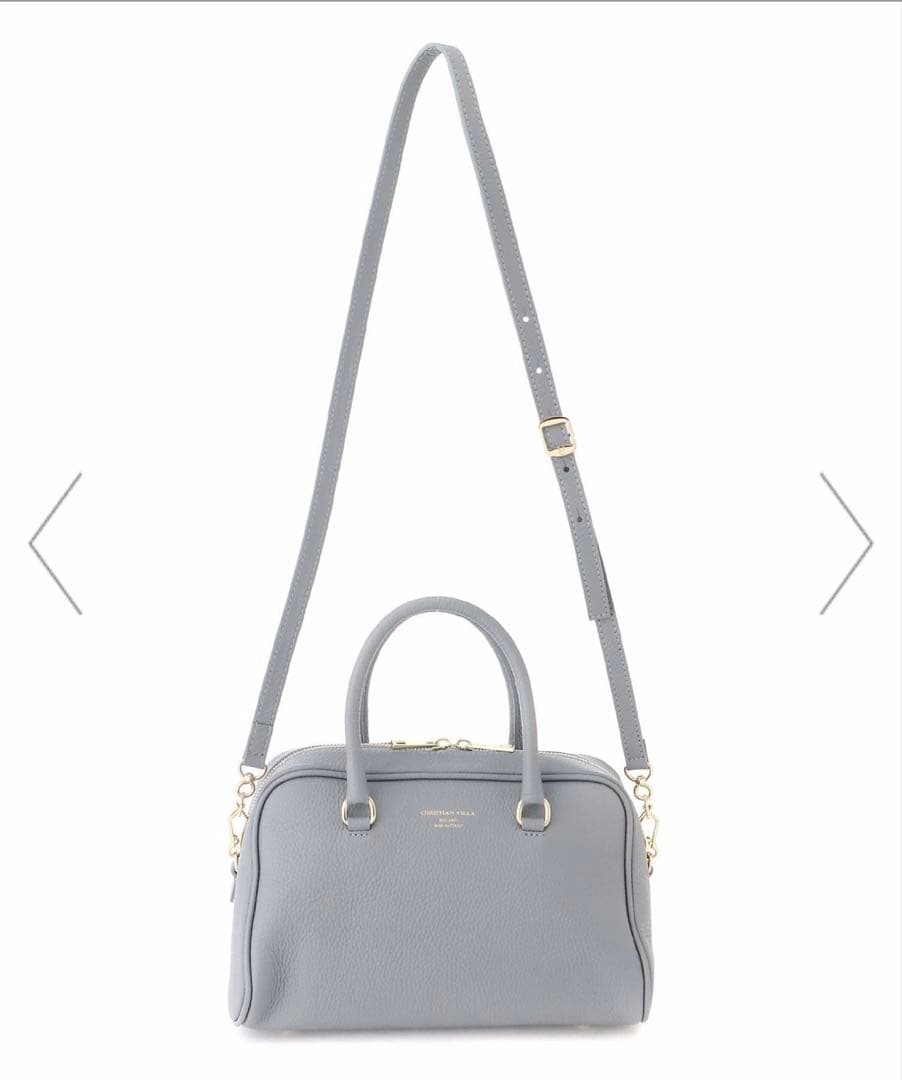 クリスチャンヴィラ　ボストンバッグ　黒　本革