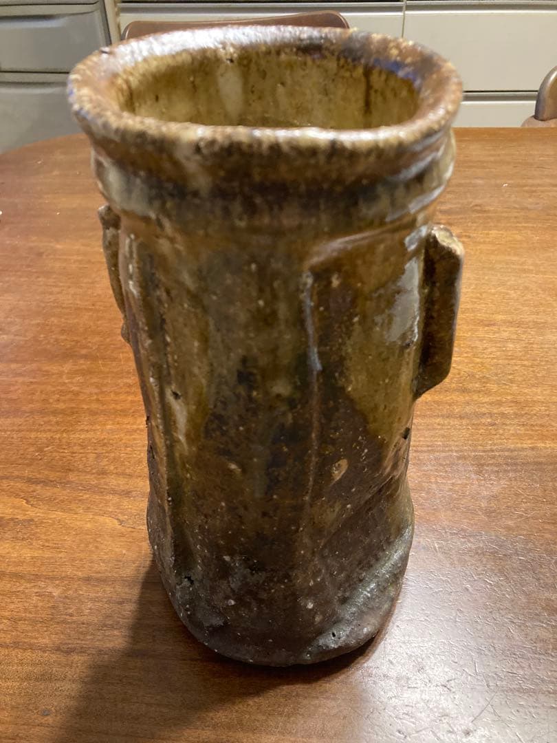 坂本龍山造 伊賀焼 花入