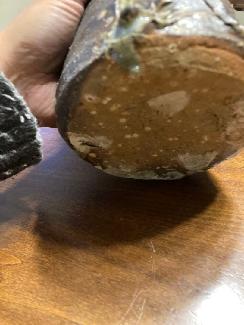 坂本龍山造 伊賀焼 花入