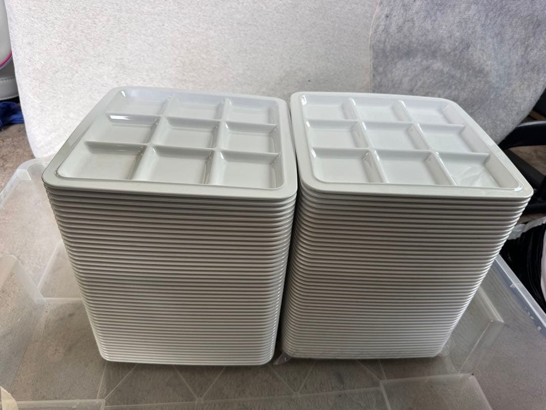 仕切り付きプレート 27x27cm 複数枚セット