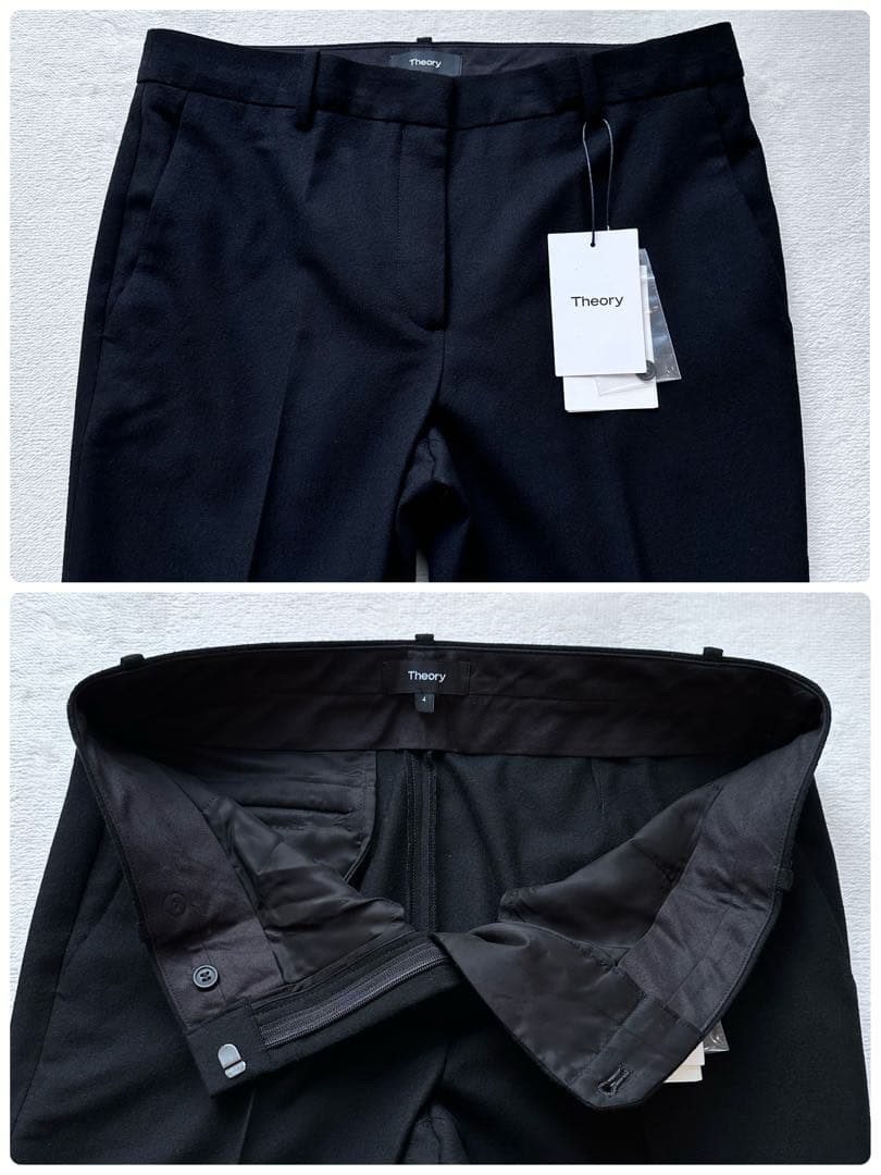 新品未使用品✨セオリー LIGHT SAXONY2 パンツスーツ ノーカラー 4