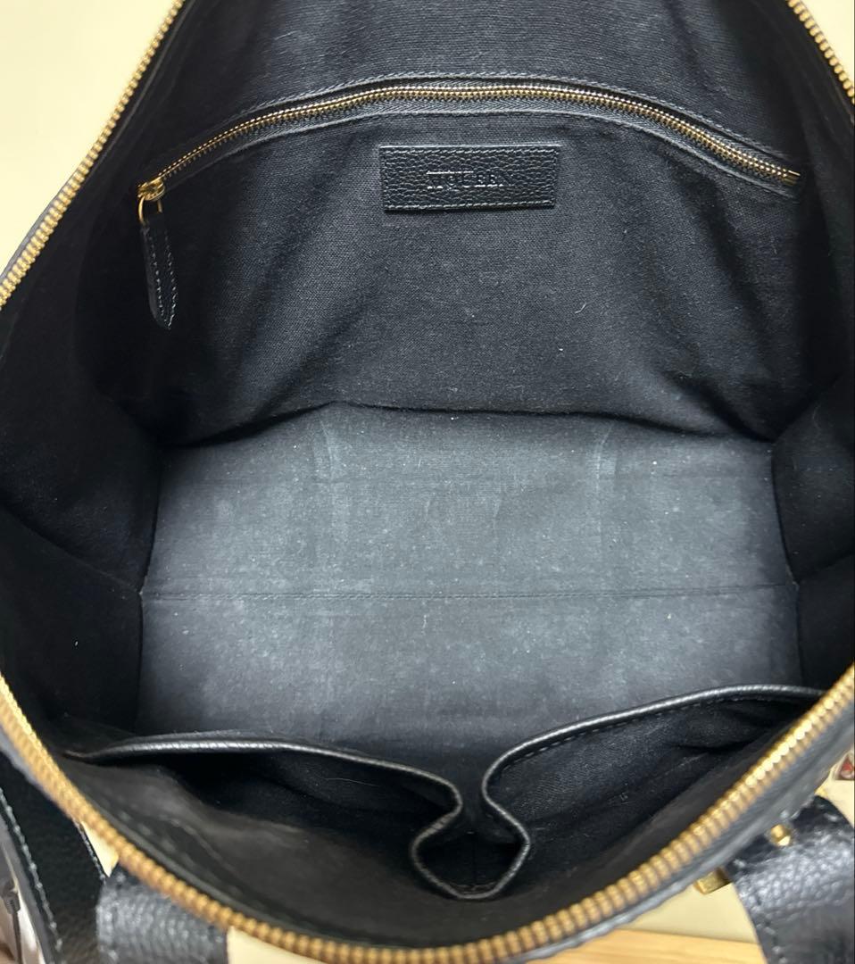 【アレキサンダーマックイーン】レザー トートバッグ 黒　2way