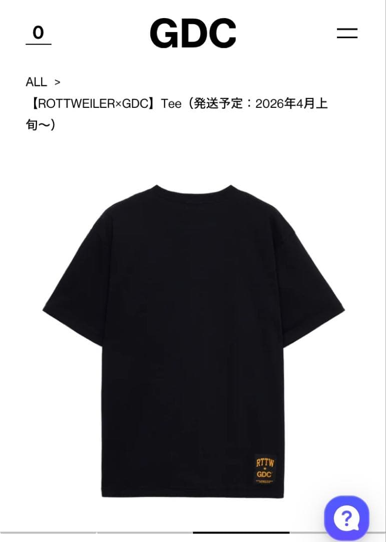 Rottweiler GDC コラボTシャツ