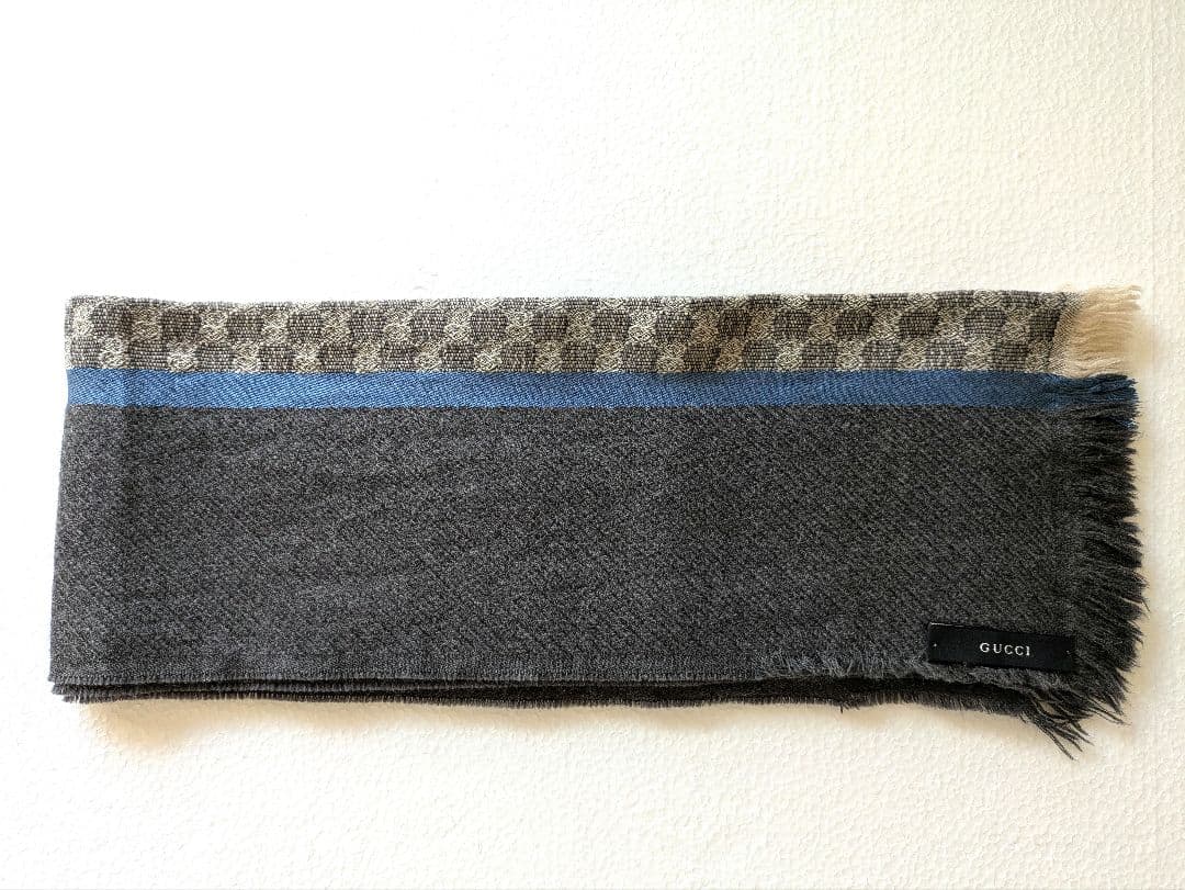 GUCCI チェック柄マフラー