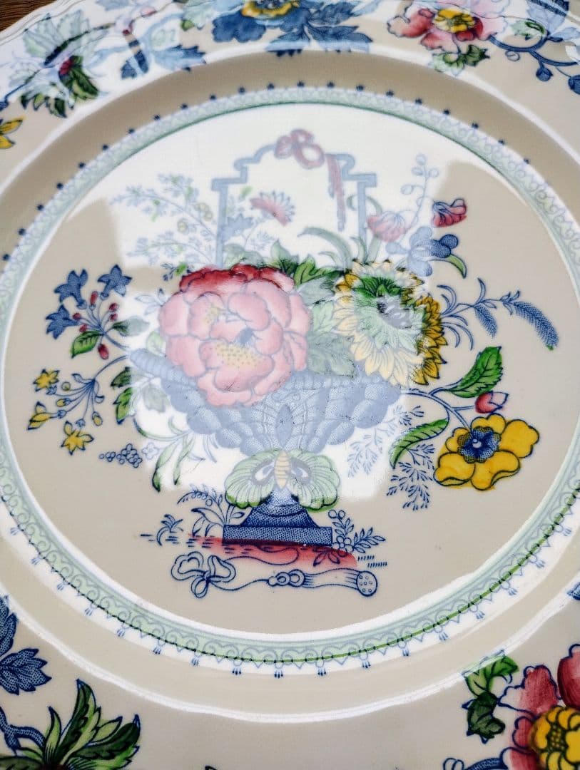 美品 メイソンズ『ストラスモア』ブルー ディナープレート 2枚セット