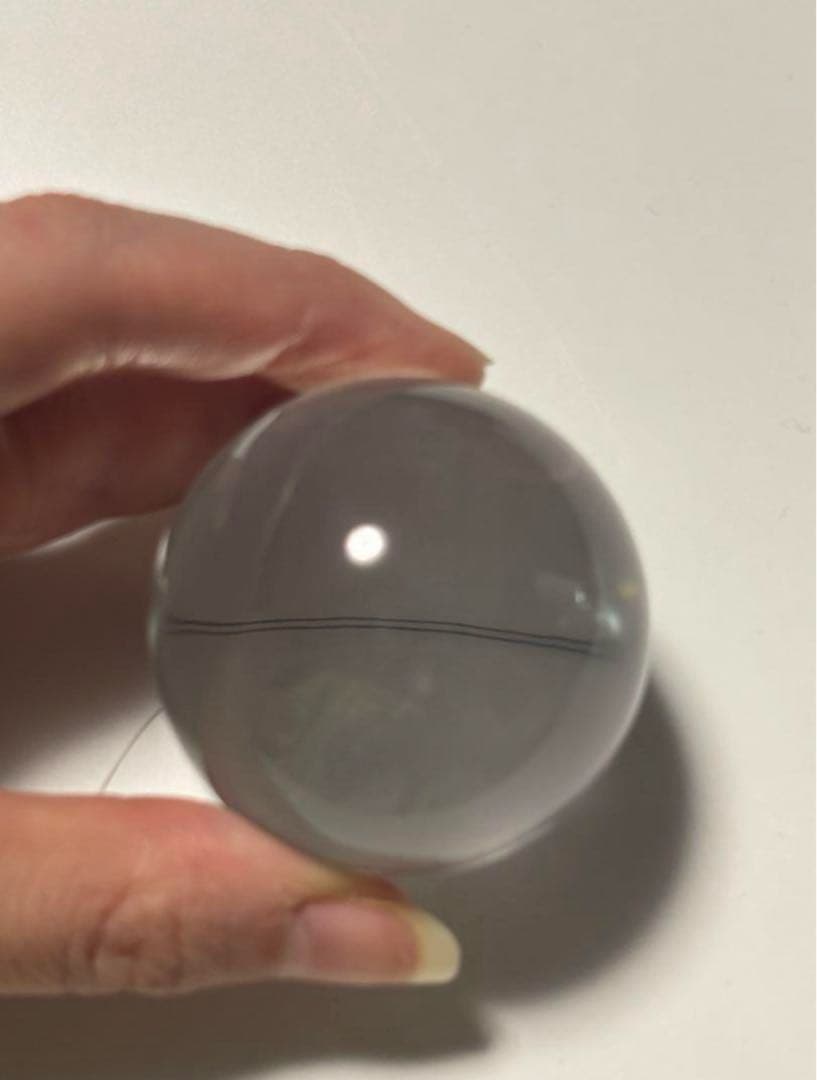 天然水晶玉/ロッククリスタル46mm鑑別書付き