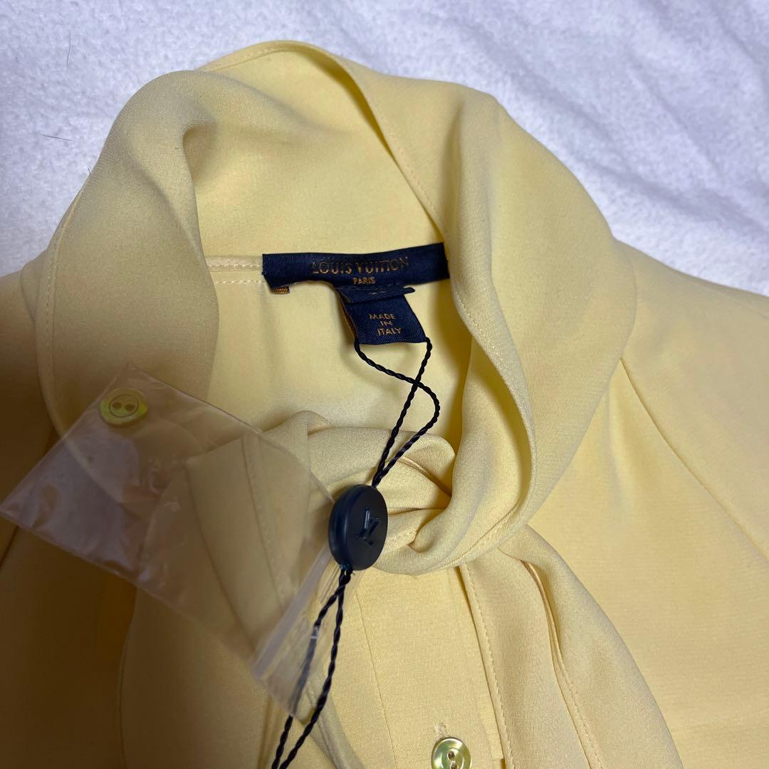 ルイヴィトン　LV ブラウス　LOUIS VUITTON トップス　春　イエロー