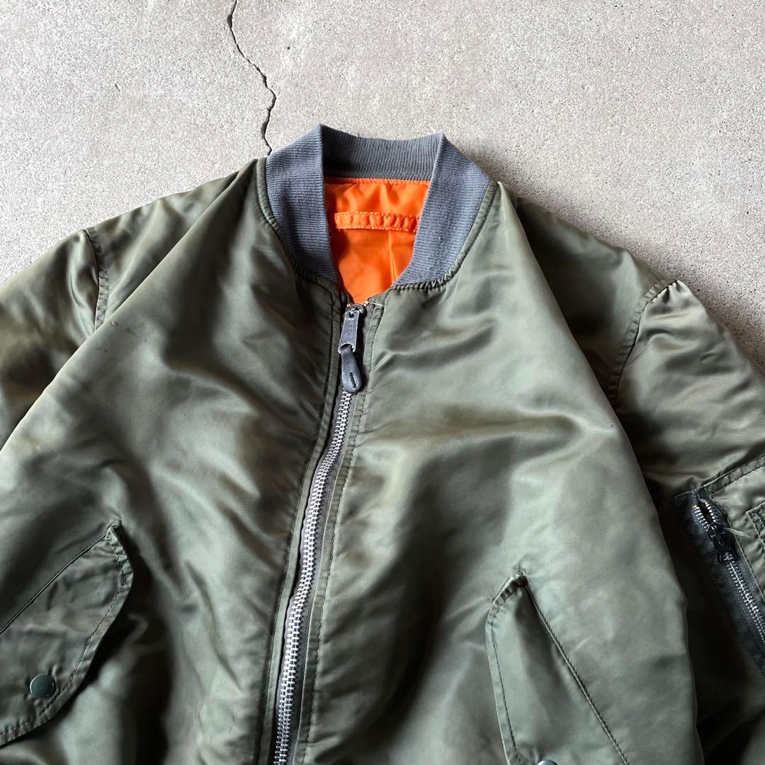 90s USA製 アルファ MA1 flight bomber jacket