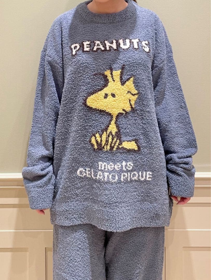 【新品タグ付】ジェラートピケ 上下セット ピーナッツ スヌーピー